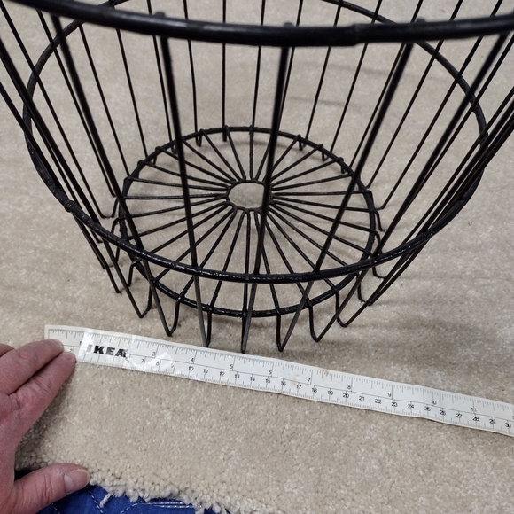 Black Wire Storage Basket - Picture 2 of 5